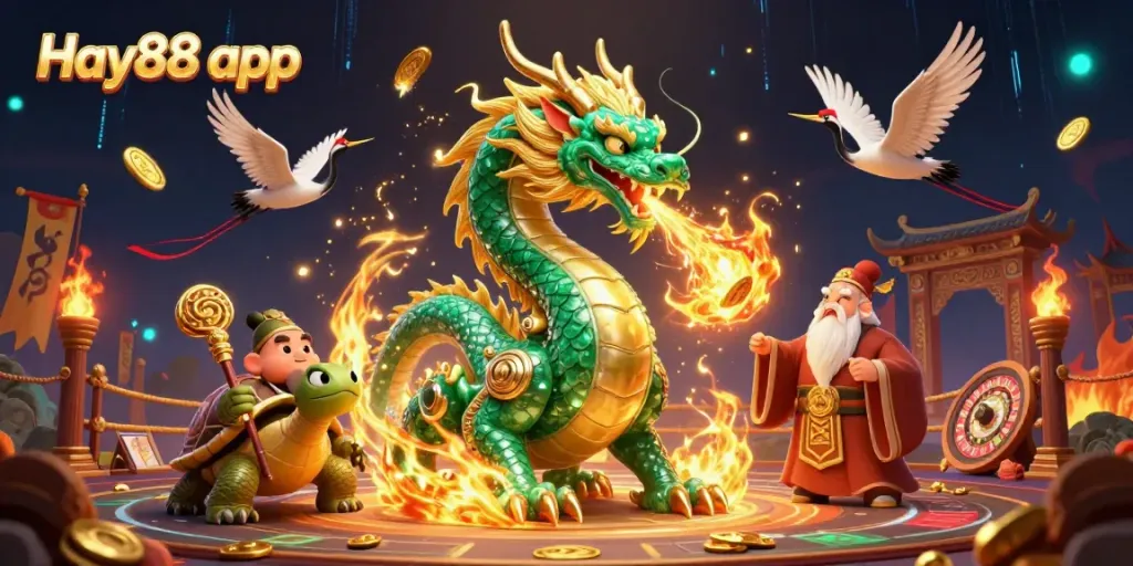 Experience thrilling gameplay with the Hay88 app, featuring vibrant 3D visuals and casino excitement.