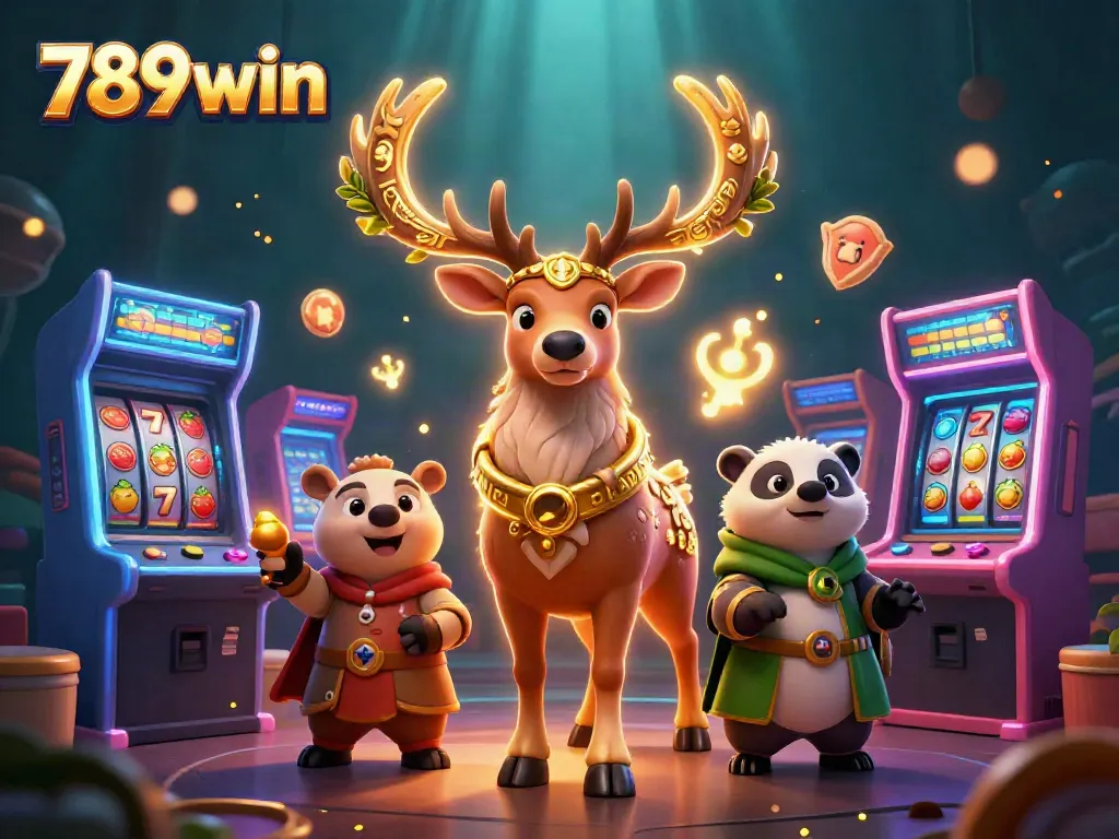 Join the adventure with 789win in a captivating casino scene featuring magical characters.