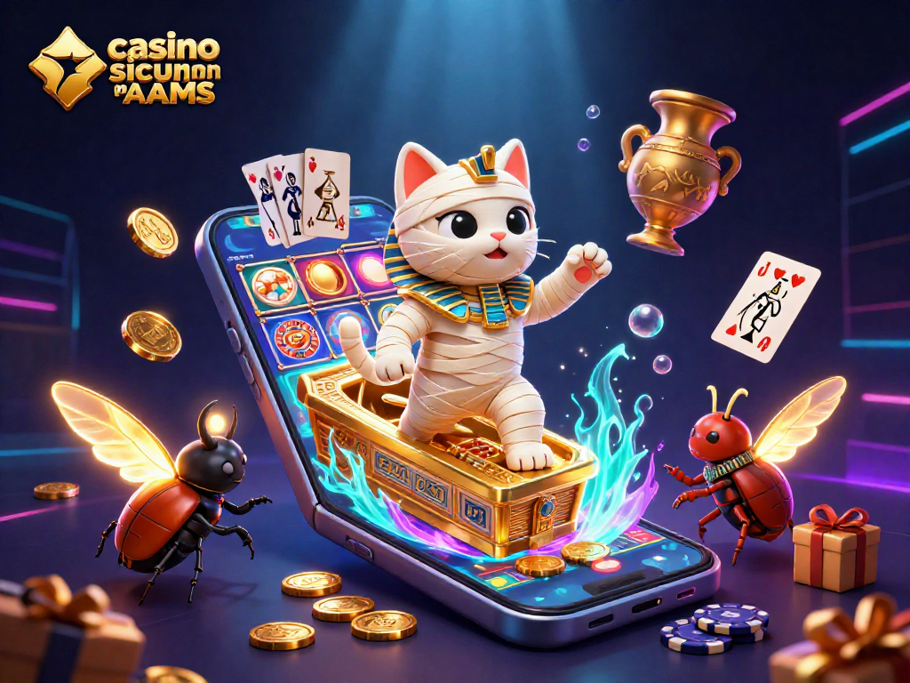 Slot emozionanti nei casino sicuri non AAMS con un gatto mummia egiziano e dettagli misteriosi.