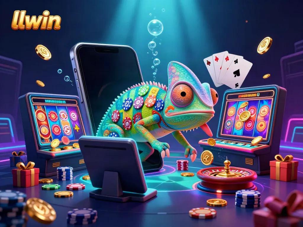 Experience the vibrant casino atmosphere with llwin’s colorful chameleon owner and dynamic gaming elements.