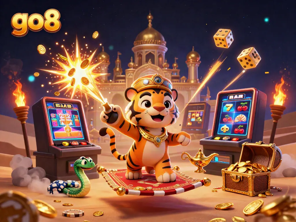 Experience thrilling wins with the go 8 slot game featuring vibrant 3D casino elements.